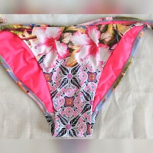 Butterfly by Matthew Williamson Women's Side Tie Floral Bikini Bottoms